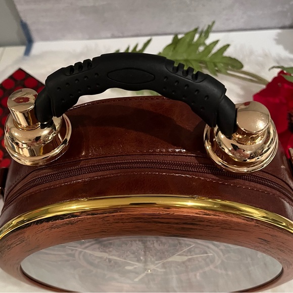 NEW Steampunk Working Clock Shoulder Bag Satchel Tote Wearable Art NWT - Picture 8 of 15